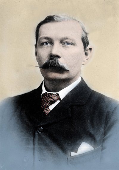 Retrato de Sir Arthur Conan Doyle (1859-1930), escritor inglés, creador del personaje de “Sherlock Holmes” de Unknown photographer