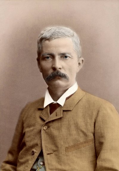 Retrato de Sir Henry Morton Stanley (nacido John Rowlands) (1841-1904), periodista y explorador galés. coloreado posteriormente de Unknown photographer