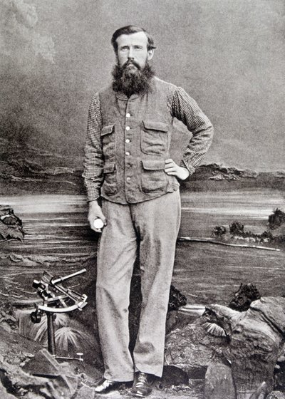 Retrato de Speke, explorador británico (1827 - 1864) de Unknown photographer