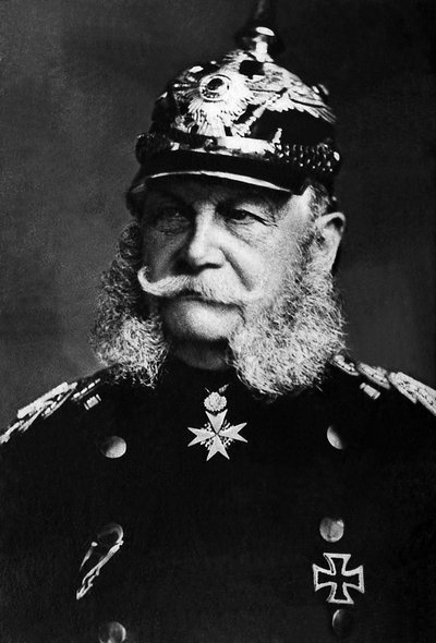 Retrato de Guillermo I (1797-1888), Rey de Prusia de 1861 a 1888, se convirtió en Emperador de Alemania de 1871 a 1888. de Unknown photographer