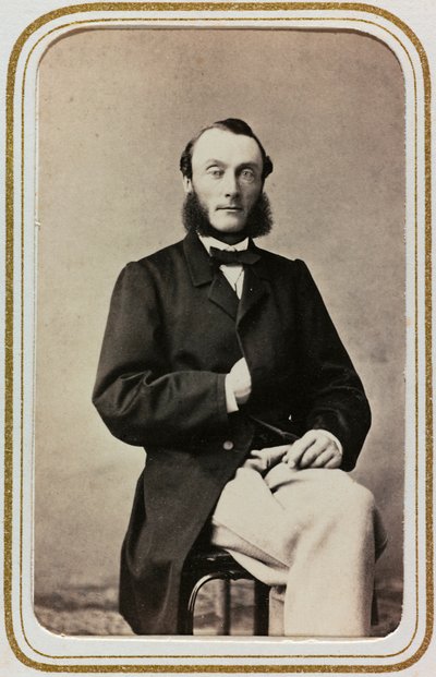 Retrato de hombre, carte de visite; el soporte contiene la indicación "Robert Ditzinger (1826-1891)" de Unknown photographer