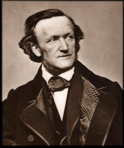 Retrato del compositor Richard Wagner - Retrato de Richard Wagner, compositor alemán de Unknown photographer