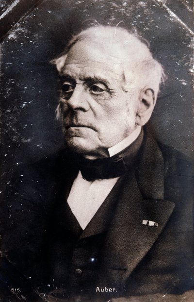 Retrato del compositor inglés Daniel Francois Esprit Auber (1782-1871) Fotografía de Unknown photographer