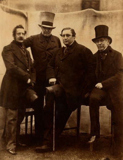 Retrato de algunos miembros de la familia Pepoli (Carbonari italianos exiliados en Londres) de Unknown photographer