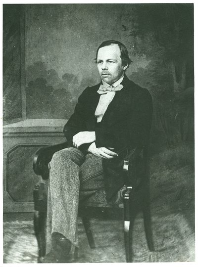 Retrato del autor Fiódor Mijáilovich Dostoyevski (1821-1881), Anónimo de Unknown photographer