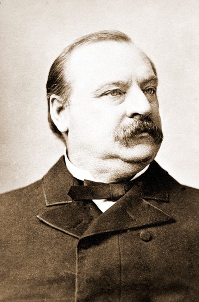 Stephen Grover Cleveland (1837-1908), presidente de los Estados Unidos. de Unknown photographer
