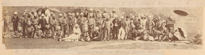 Voluntarios de Rifles del Ferrocarril de la India Oriental en su campamento de ejercicio de Unknown photographer