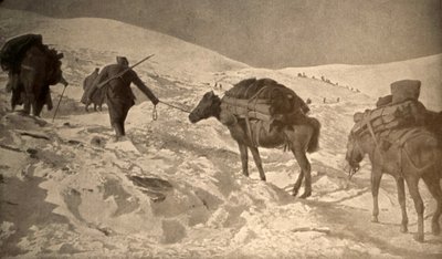 Las posiciones francesa e italiana tienen más de 2 metros de nieve sobre el nivel del mar de Unknown photographer