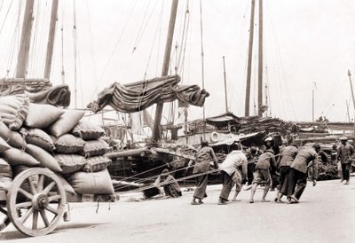 El puerto de Hong Kong alrededor de 1880. de Unknown photographer