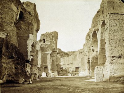 Las ruinas de los baños termales de Caracalla en Roma de Unknown photographer