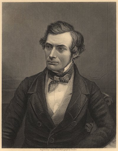 Thomas Graham (1805-1869) Químico escocés que sentó las bases de la química física, c.1860 (grabado) de Unknown photographer