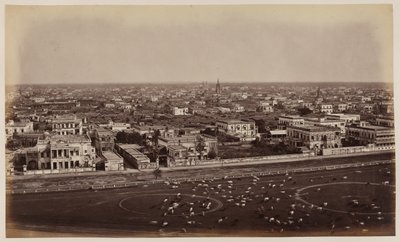 Vista desde el Monumento Ochterlony, Calcuta de Unknown photographer