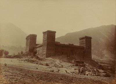 Vista del Fuerte Chitral, 1895 de Unknown photographer