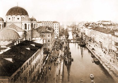 Vista de la ciudad de Trieste a finales del siglo XIX de Unknown photographer