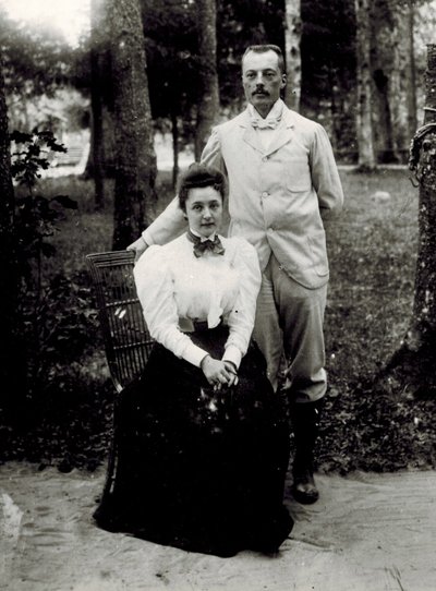 Vladimir Dmitrievich Nabokov y Elena Ivanovna Rukavishnikova de Unknown photographer