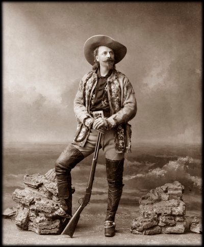 William Frederick Cody - Conocido como Buffalo Bill - Retrato de Buffalo Bill, Coronel William Cody de Unknown photographer