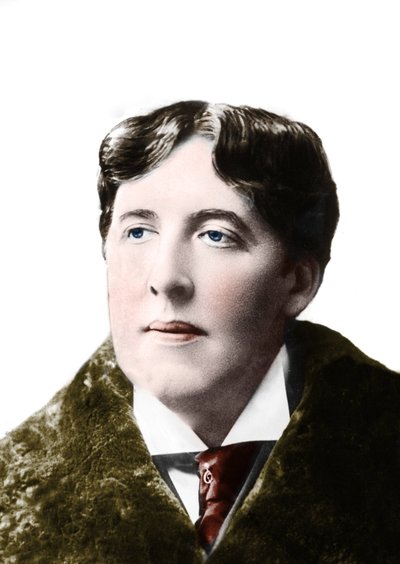 Retrato del escritor Oscar Wilde alrededor de 1900. Fotografía del siglo XIX de Unknown photographer