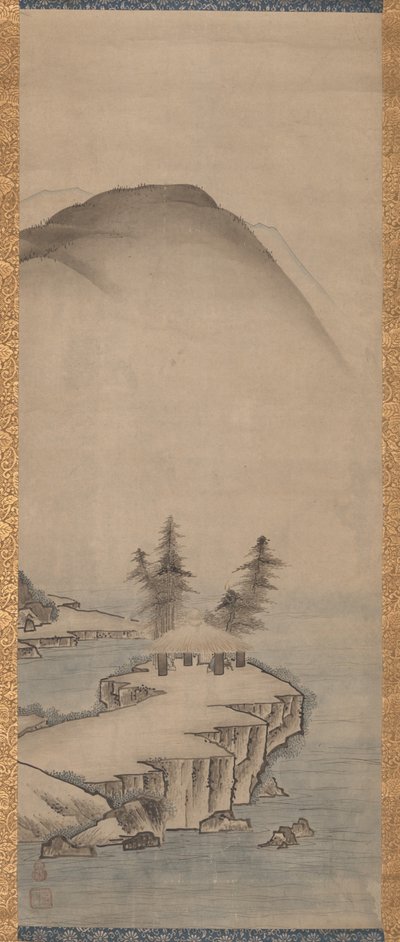 Paisajes (uno de un par) de Unkoku Toyo