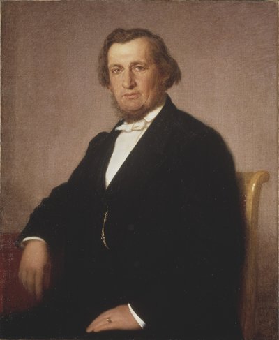 André Oskar Wallenberg, c.1870 (óleo sobre lienzo) de Uno Troili