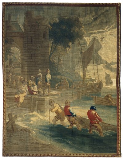 el muelle de pesca Vida popular a Teniers de Urbanus Leyniers