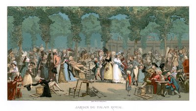 El jardín del Palacio Real, 1885 de Urrabieta
