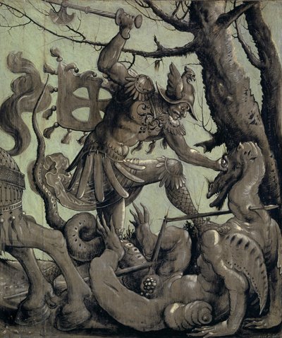 San Jorge luchando contra el dragón de Urs Graf
