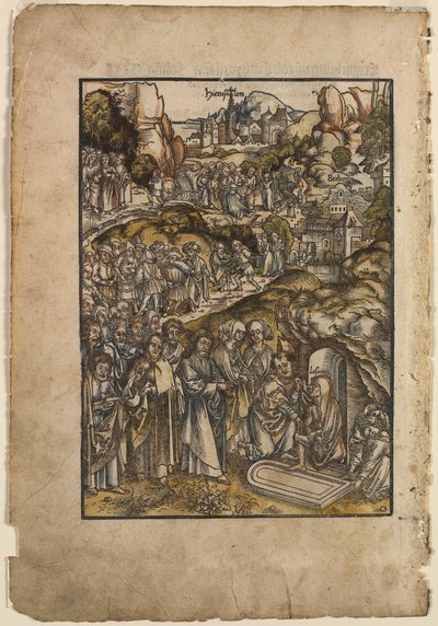 La Pasión: La Resurrección de Lázaro, antes de 1508 de Urs I Graf