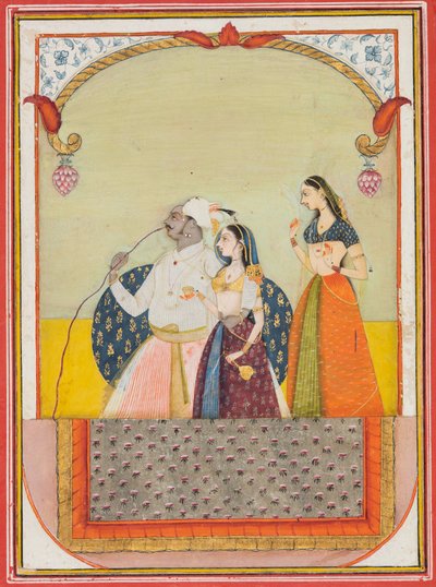 Maharajá Shri Anand Singh-ji y su consorte de Ustad Murad