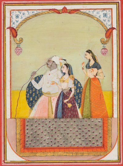 Maharajá Sri Anand Singhji y su consorte, 1729 de Ustad Murad
