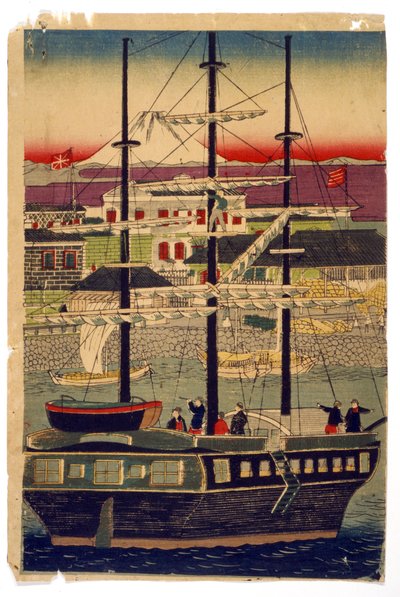 Puerto de Kioto, Japón de Utagawa (1786 1865) Kunisada