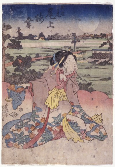 Onoe Baik? En el papel del Shinz? Takao (xilografía en color) de Utagawa (1786 1865) Kunisada