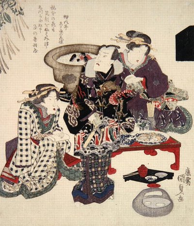 Otawaya (Onoe Kikugoro) en Umemoto, c.1825 de Utagawa Kunisada