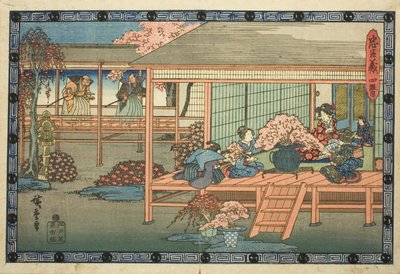 Acto 4 (Yondanme), de la serie "La venganza de los leales retenedores (Chushingura)" de Utagawa Hiroshige