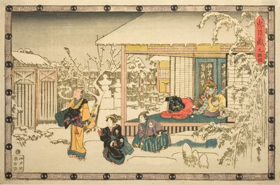 Acto 9 (Kyudanme), de la serie "La venganza de los leales retenedores (Chushingura)" de Utagawa Hiroshige