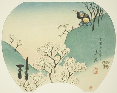 Historia antigua del viejo que hizo florecer los árboles de Utagawa Hiroshige