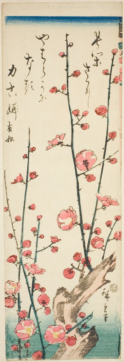 Ramas de ciruelo en flor de Utagawa Hiroshige