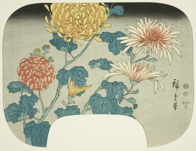 Crisantemos de Utagawa Hiroshige