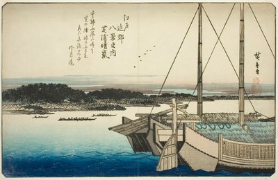 Clima despejado en Shibaura (Shibaura seiran), de la serie "Ocho vistas en los alrededores de Edo" de Utagawa Hiroshige