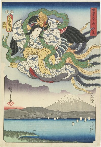 Ejiri, agosto de 1854 de Utagawa Hiroshige