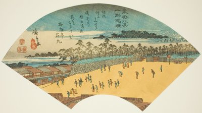 Campanas de la tarde en Ueno, de la serie "Ocho vistas de la capital oriental" de Utagawa Hiroshige