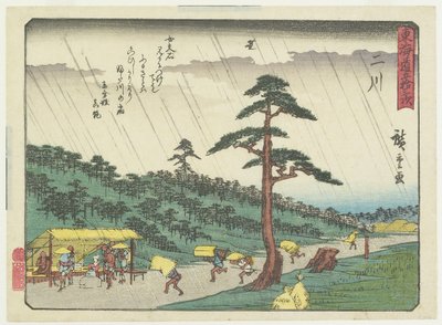 Futakawa, 1837-1844 de Utagawa Hiroshige
