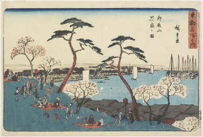 Colina Gotenyama en flor, 1830-1844 de Utagawa Hiroshige