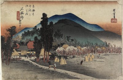 Templo Ishiyakushi, Ishiyakushi, c. 1833 de Utagawa Hiroshige