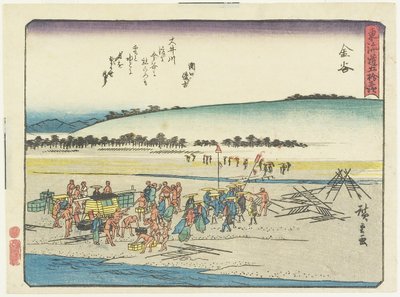 Kanaya, 1837-1844 de Utagawa Hiroshige