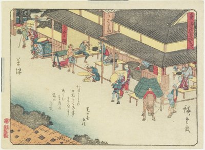Kusatsu, 1837-1844 de Utagawa Hiroshige