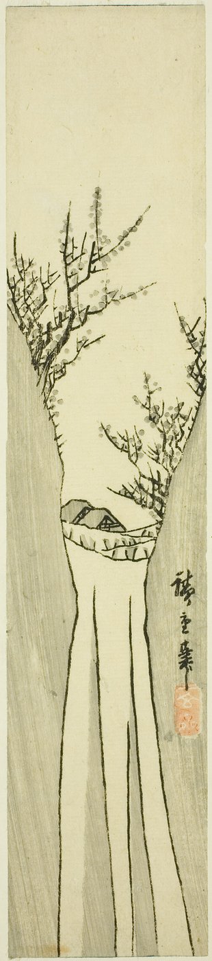 Paisaje con cascada de Utagawa Hiroshige