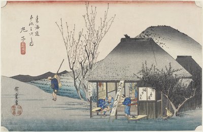 Maruko--Casa de té famosa, c. 1833 de Utagawa Hiroshige