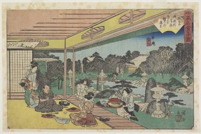 Musashiya en Ushijima, c. 1835-1842 de Utagawa Hiroshige
