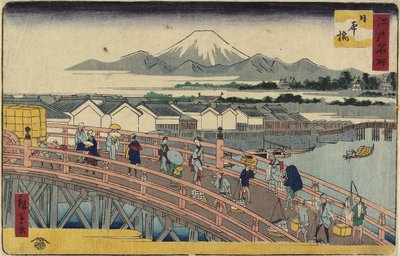 Puente Nihonbashi, 1830-1858 de Utagawa Hiroshige