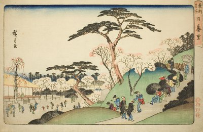 Nippori, de la serie "Lugares famosos en la capital oriental" de Utagawa Hiroshige